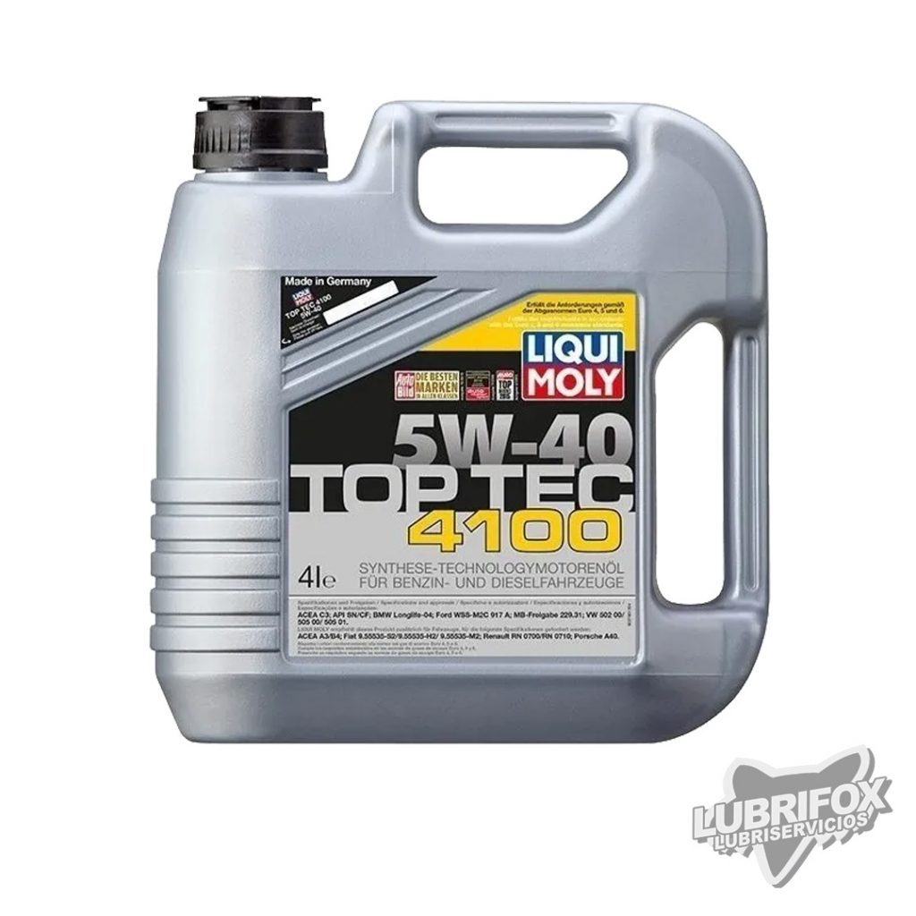 Liqui Moly Aceite Sintético Top Tec 4100 5w40 x4 Litros Lubrifox